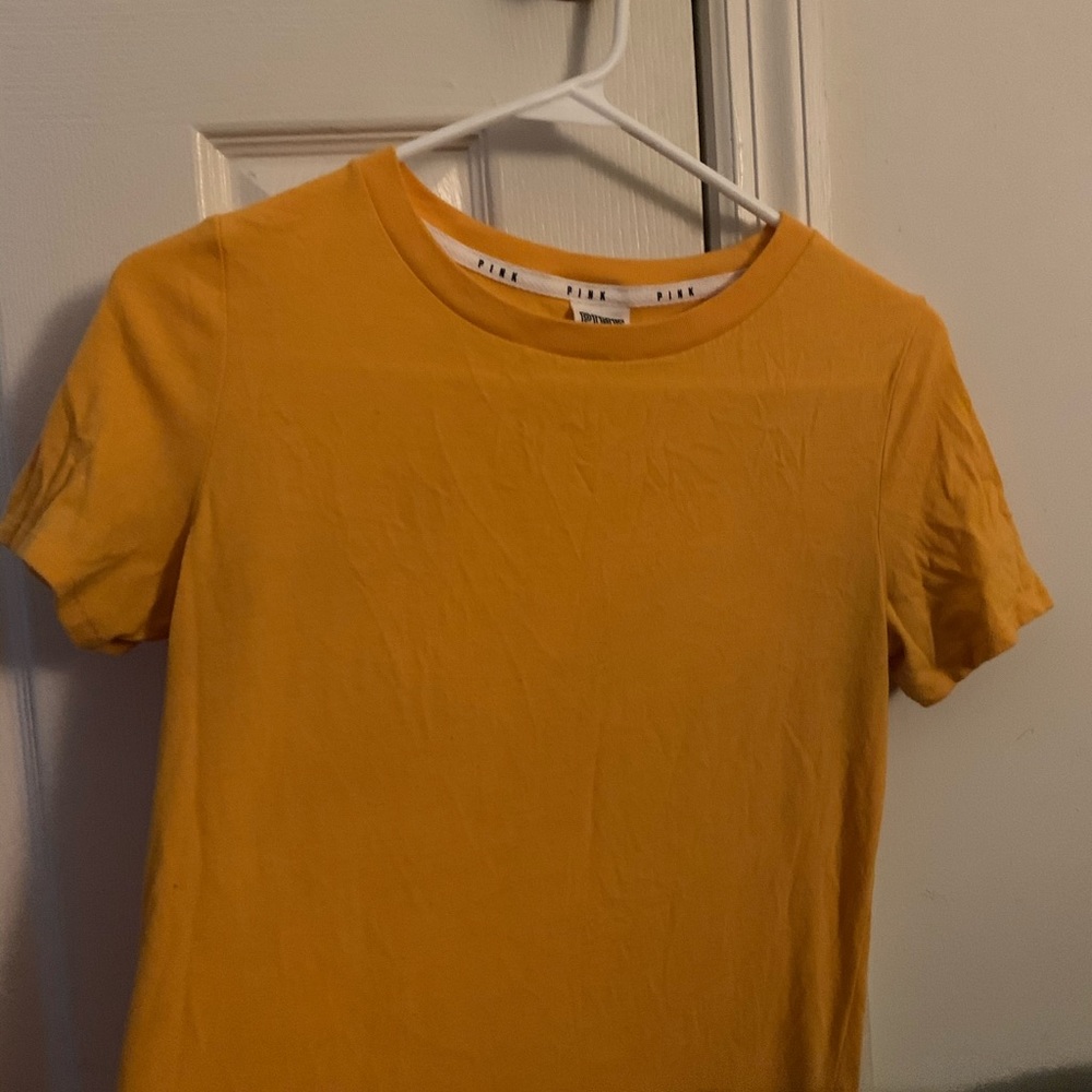PINK yellow tee shirt